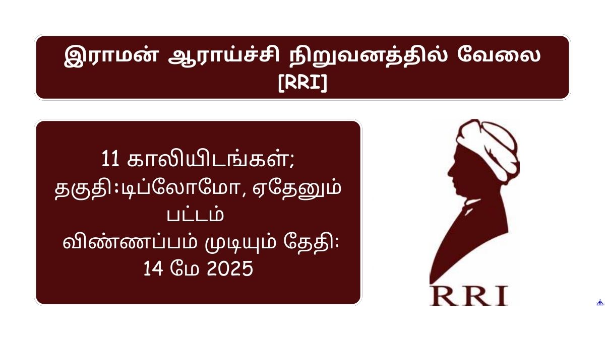 RRI Recruitment 2025