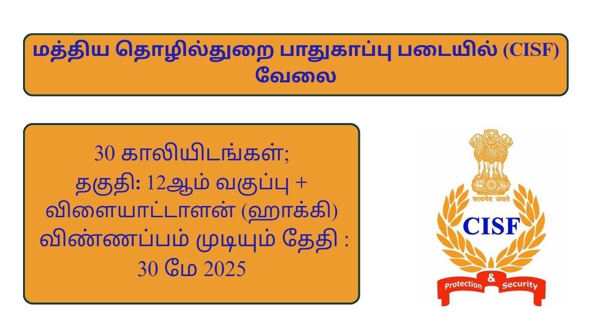 CISF Recruitment 2025