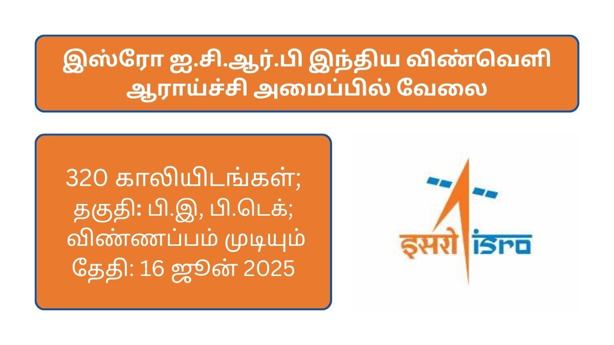 ISRO ICRB Recruitment 2025