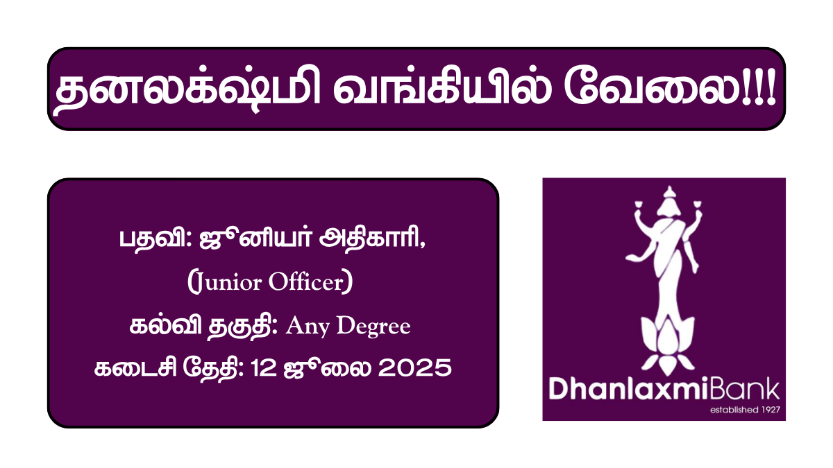 Dhanlaxmi Bank Recruitment 2025
