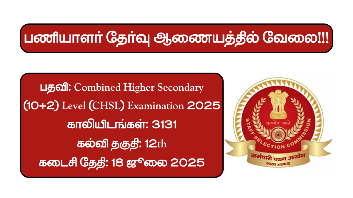 SSC CHSL Recruitment 2025