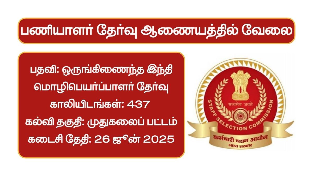 SSC Combined Hindi Translators Examination 2025