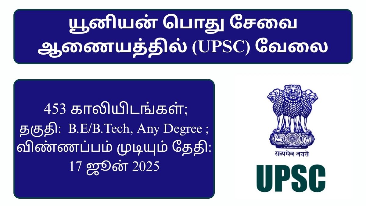 UPSC Recruitment 2025
