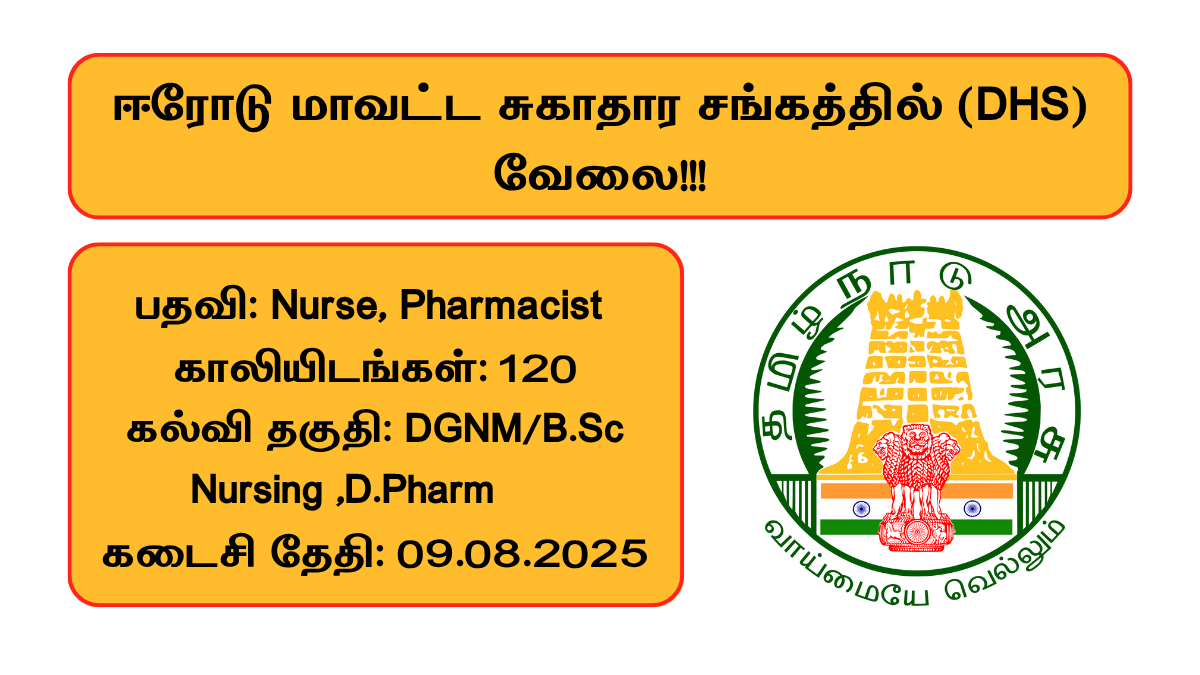 Erode DHS Recruitment 2025