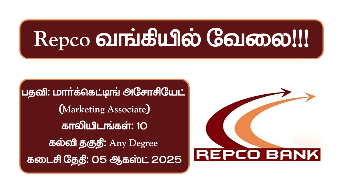 Repco Bank Recruitment 2025