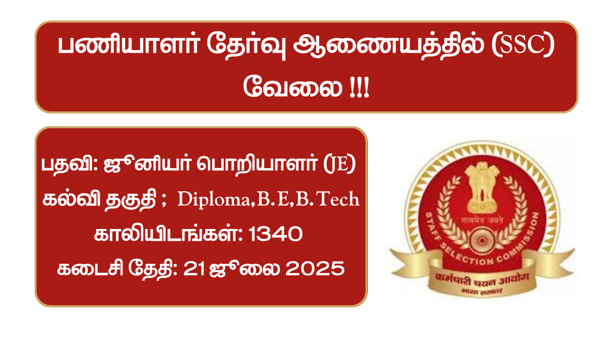 SSC Recruitment 2025