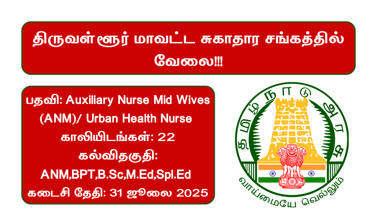 Tiruvallur DHS Recruitment 2025