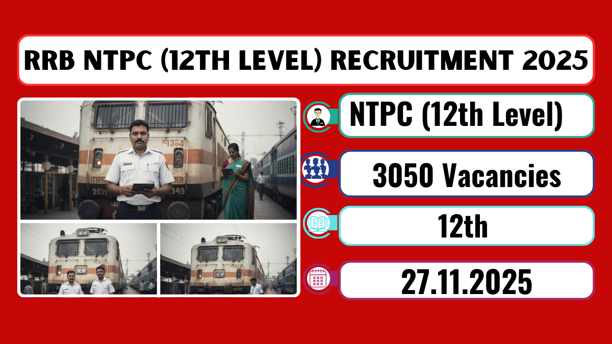 RRB NTPC (12th Level) Recruitment 2025
