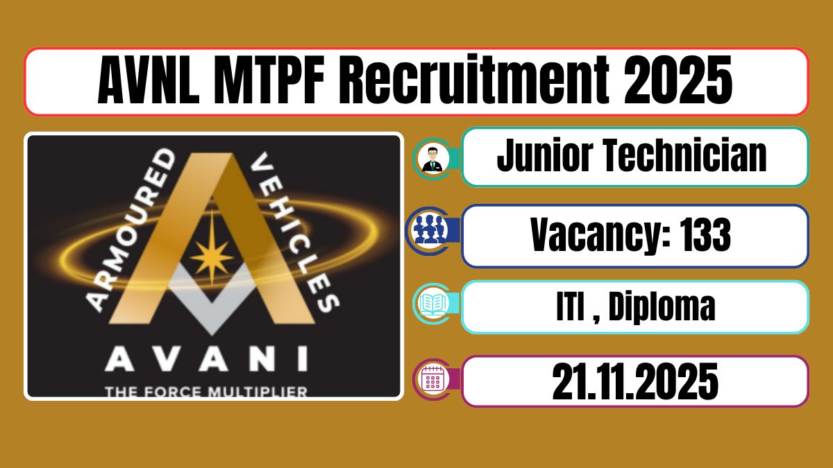AVNL MTPF Recruitment-2025