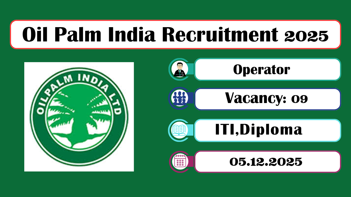 Oil Palm India Recruitment 2025