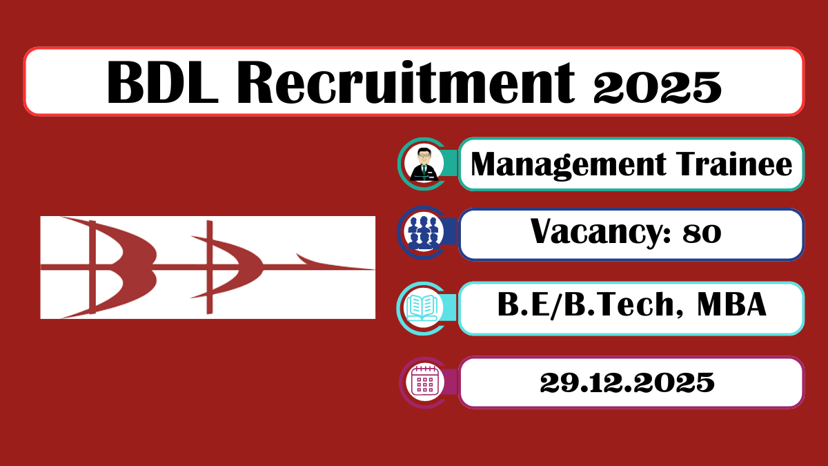 BDL Recruitment 2025