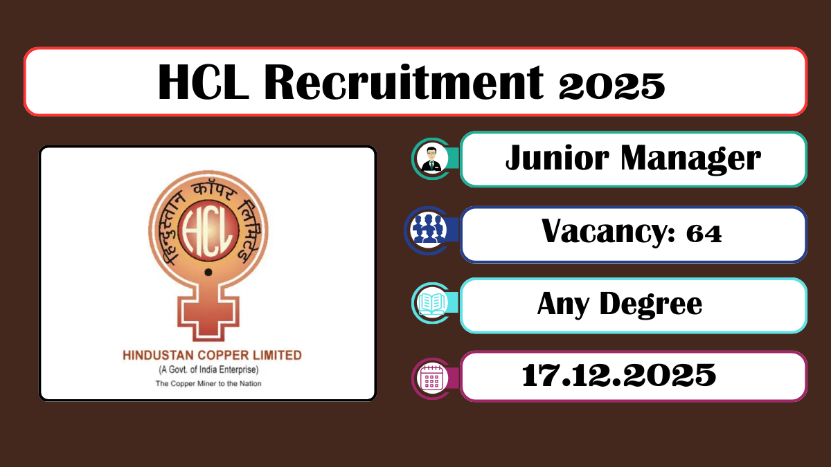 HCL Recruitment 2025