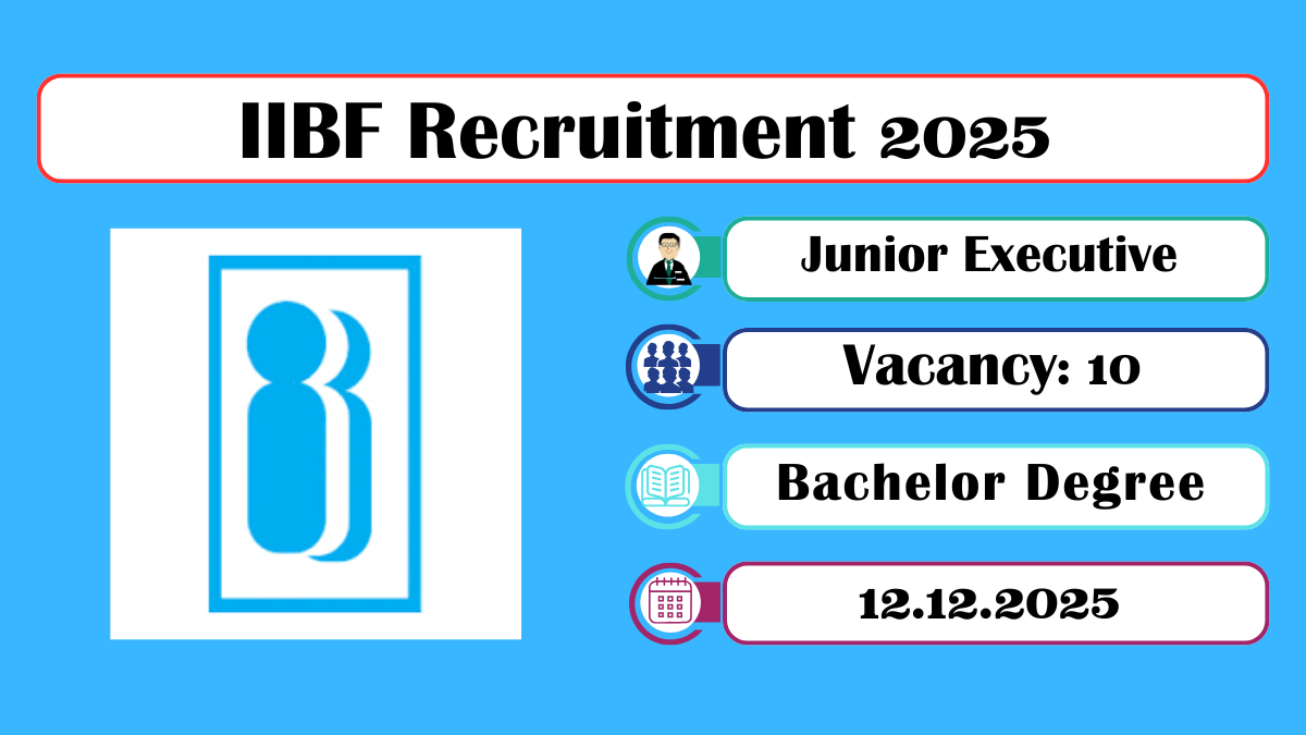 IIBF Recruitment 2025