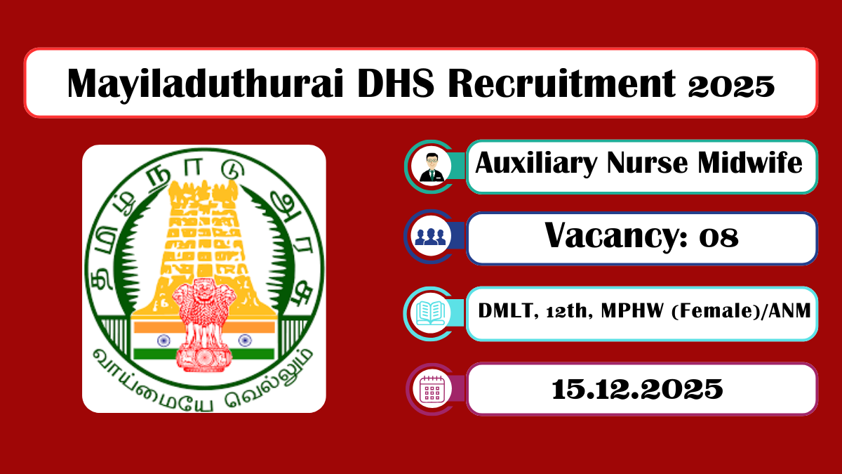 Mayiladuthurai DHS Recruitment 2025