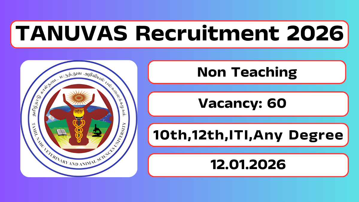 TANUVAS Recruitment 2026