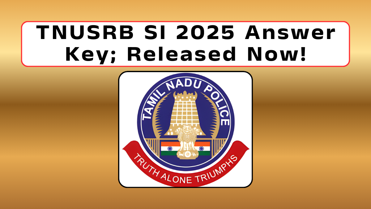 TNUSRB SI 2025 Answer Key