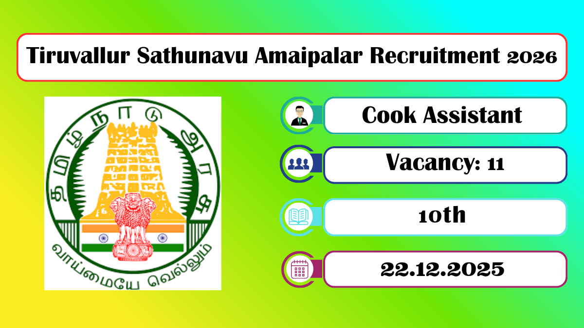 Tiruvallur Sathunavu Amaipalar Recruitment 2026