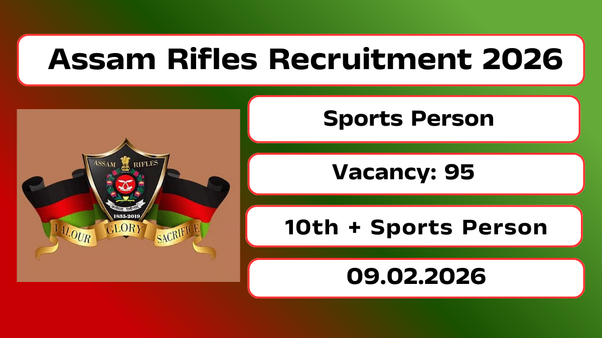 Assam Rifles Recruitment 2026
