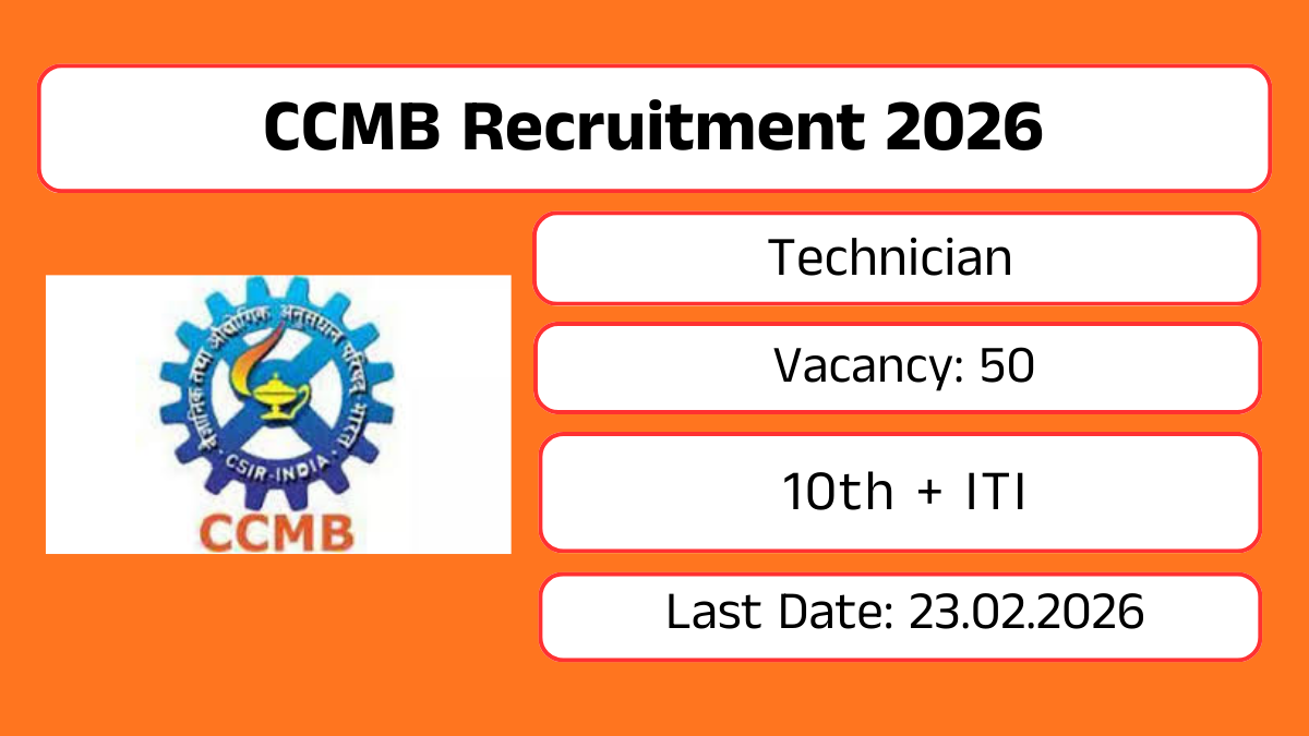 CCMB Recruitment 2026