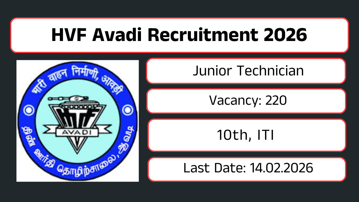 HVF Avadi Recruitment 2026
