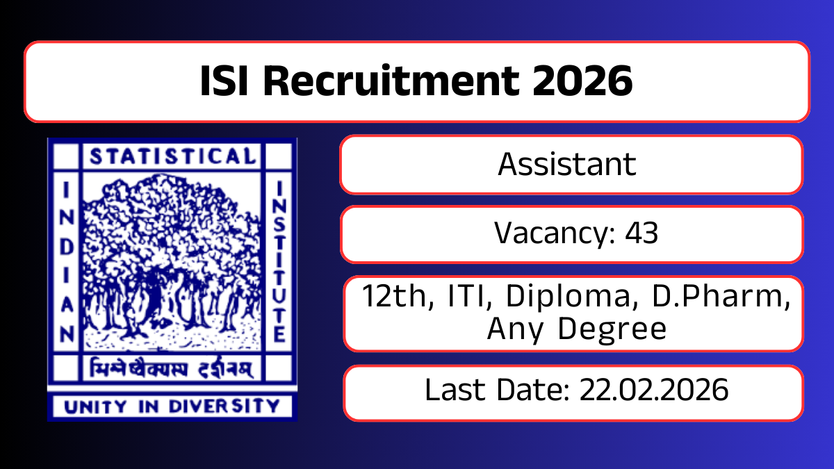 ISI Recruitment 2026