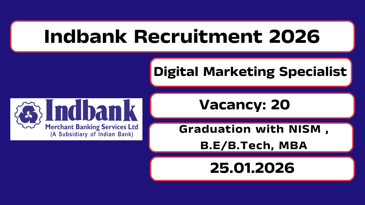 Indbank Recruitment 2026