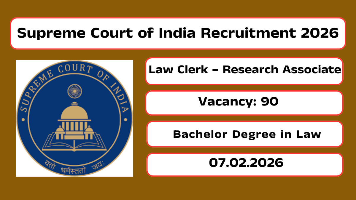Supreme Court of India Recruitment 2026