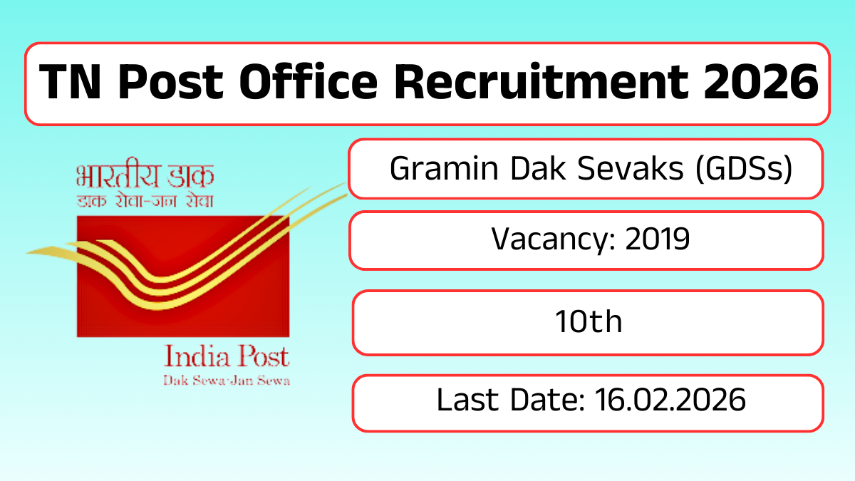 TN Post Office Recruitment 2026
