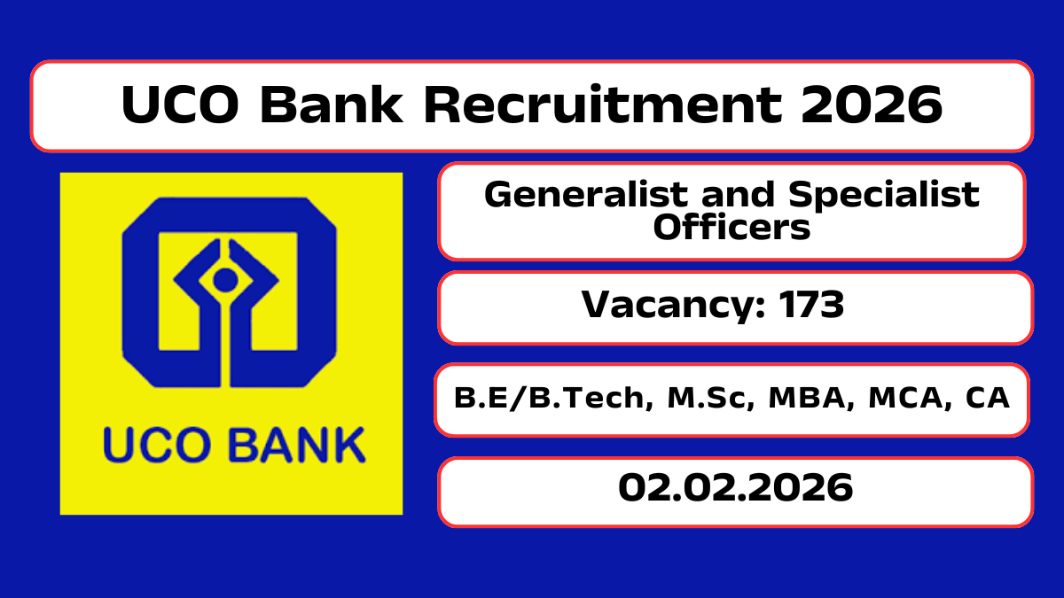 UCO Bank Recruitment 2026