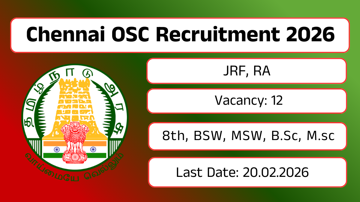 Chennai OSC Recruitment 2026
