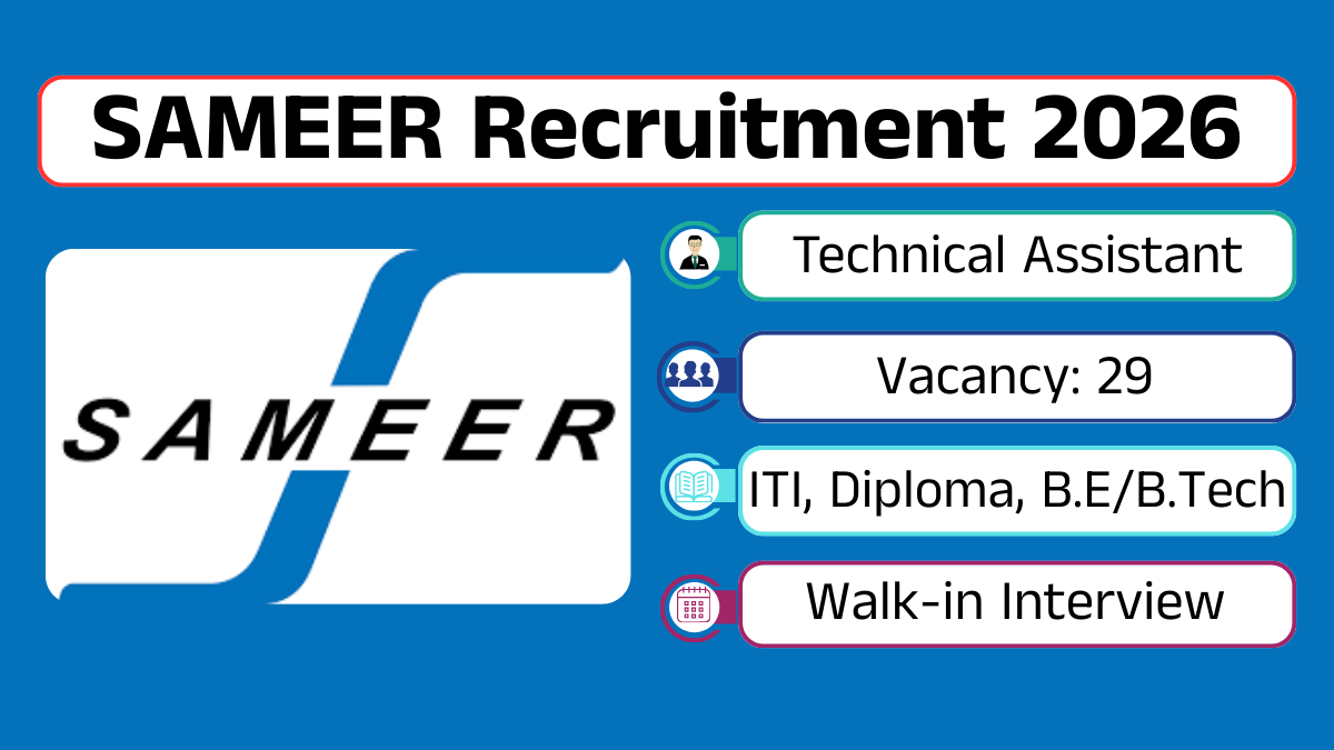 SAMEER Recruitment 2026