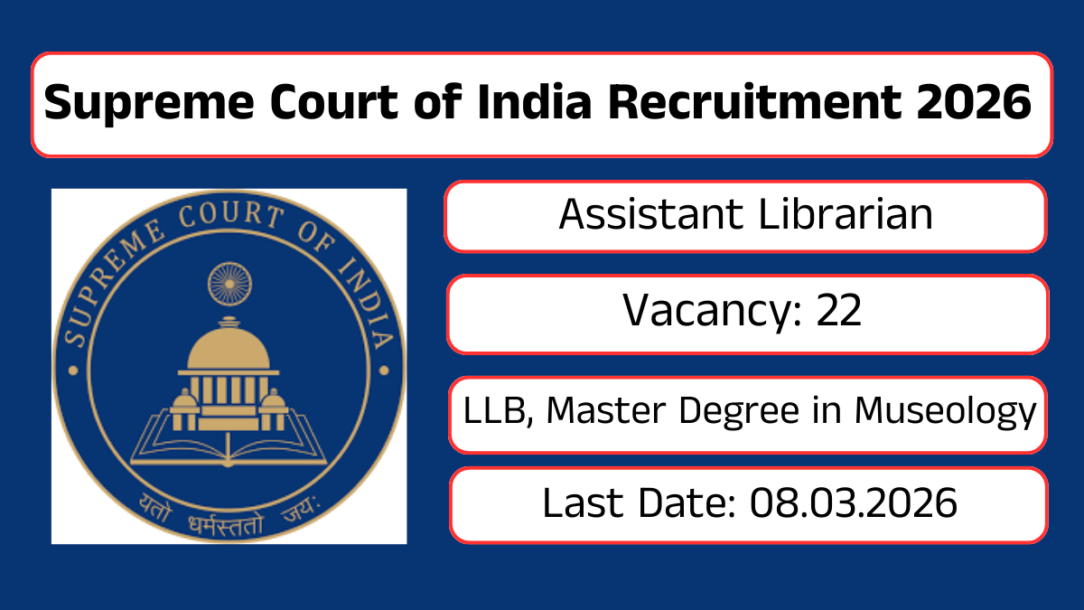 Supreme Court of India Recruitment 2026