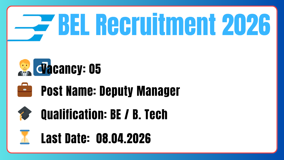 BEL Recruitment 2026