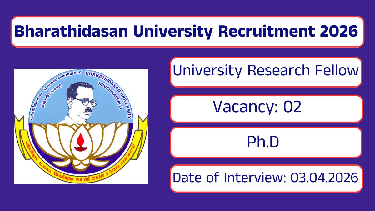 Bharathidasan University Recruitment 2026