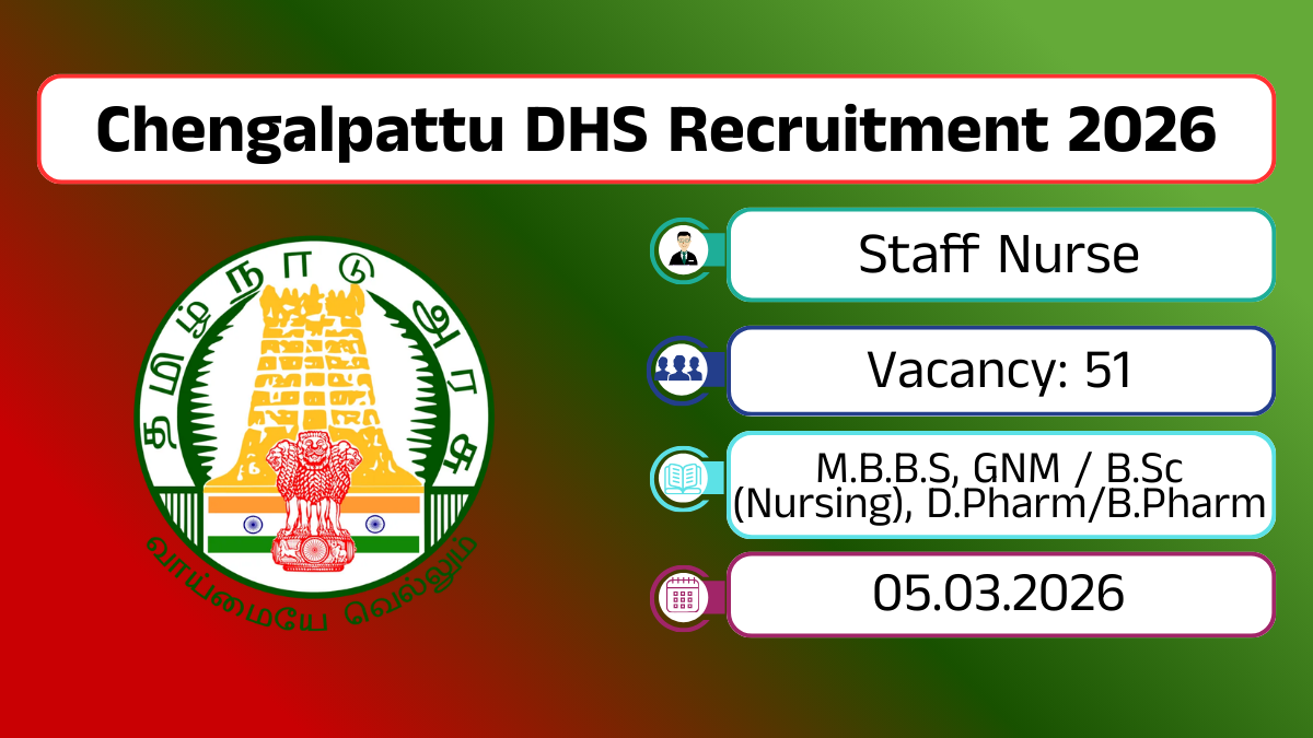 Chengalpattu DHS Recruitment 2026