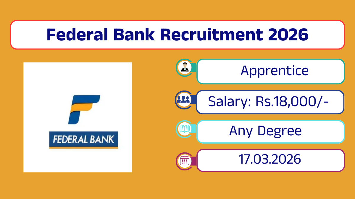 Federal Bank Recruitment 2026