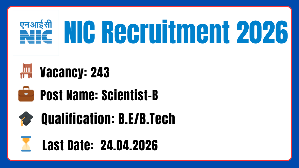 NIC Recruitment 2026