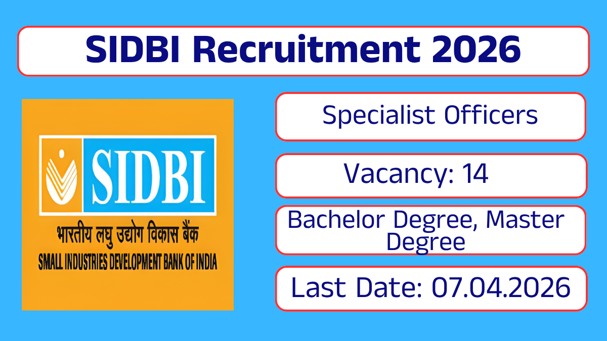 SIDBI Recruitment 2026