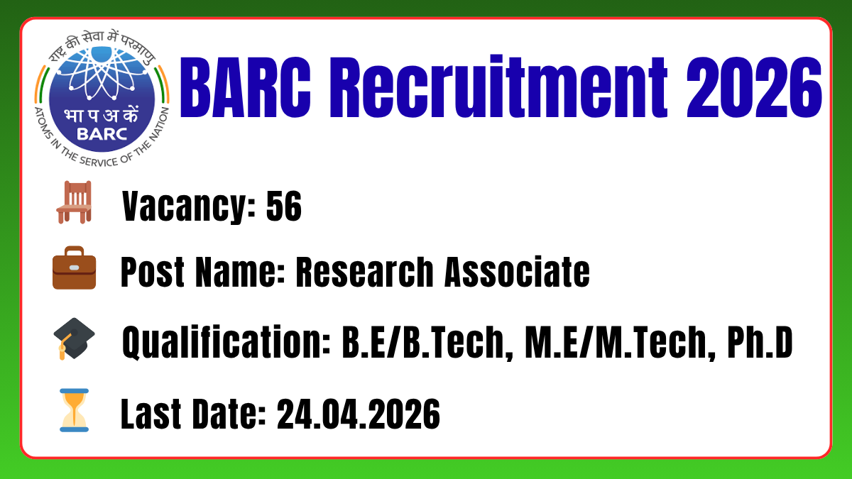 BARC Recruitment 2026