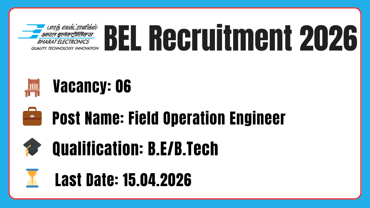 BEL Recruitment 2026