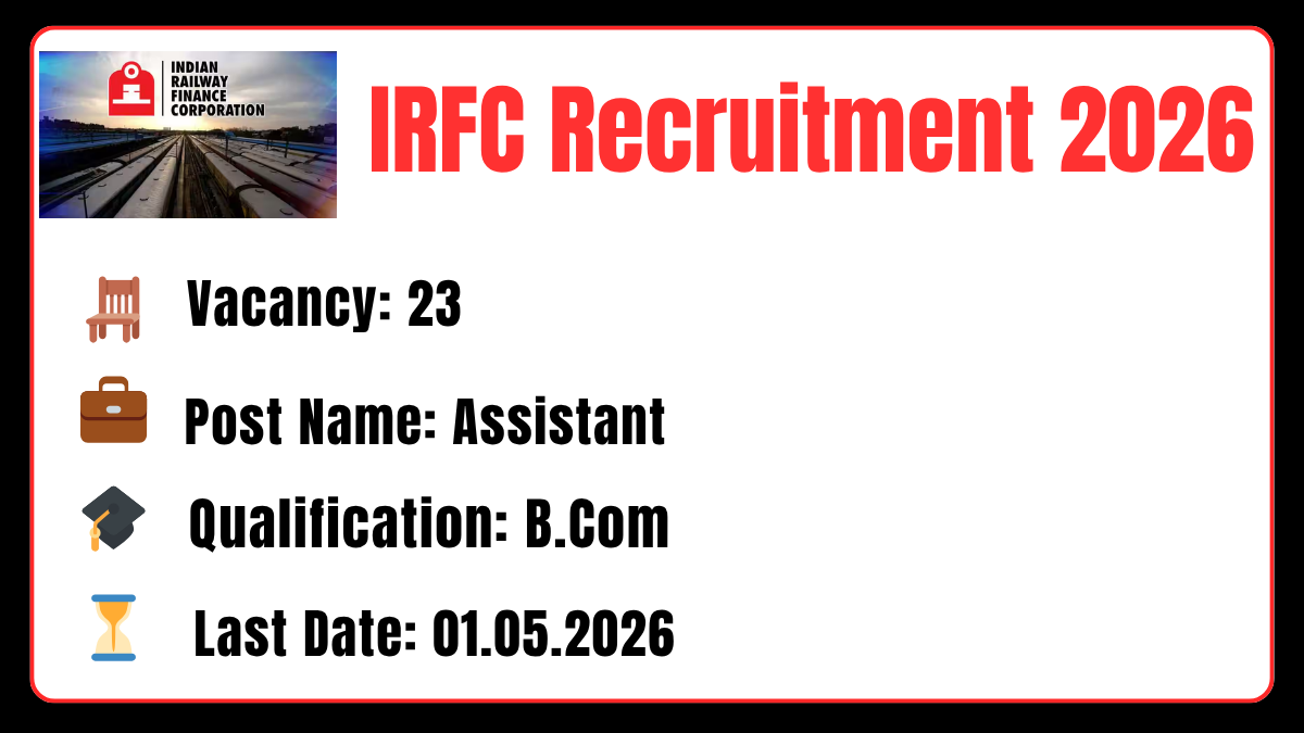 IRFC Recruitment 2026