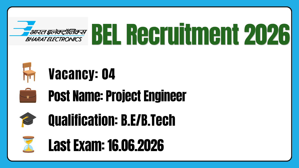 BEL Recruitment 2026