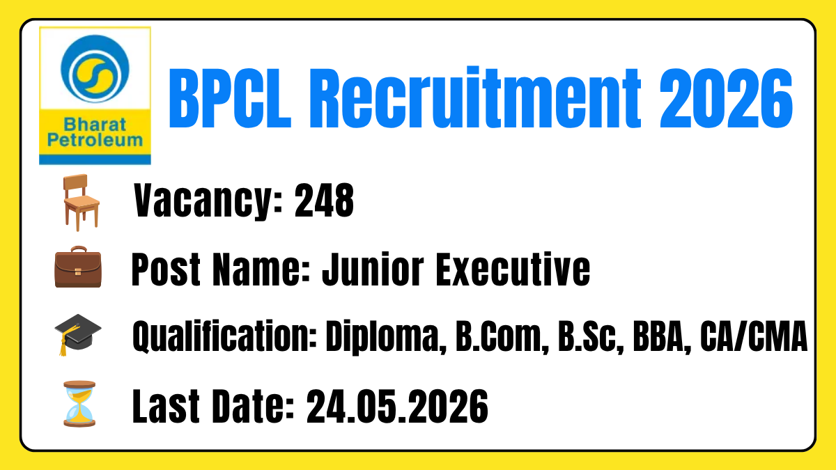 BPCL Recruitment 2026