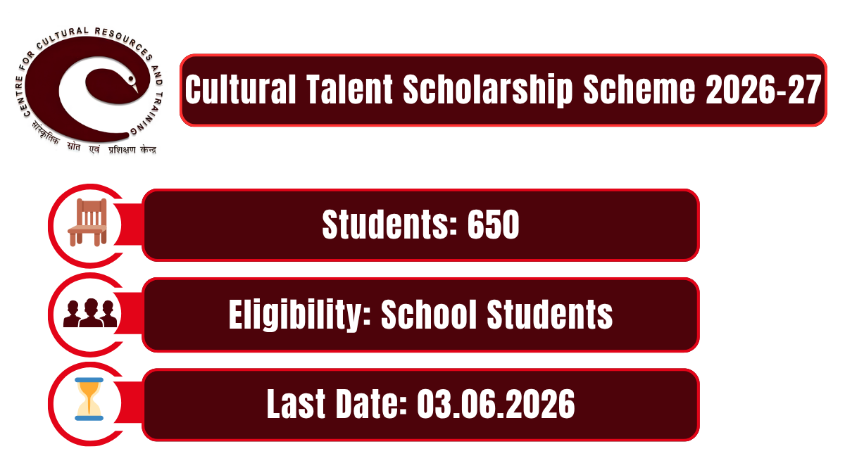 Cultural Talent Scholarship Scheme 2026-27