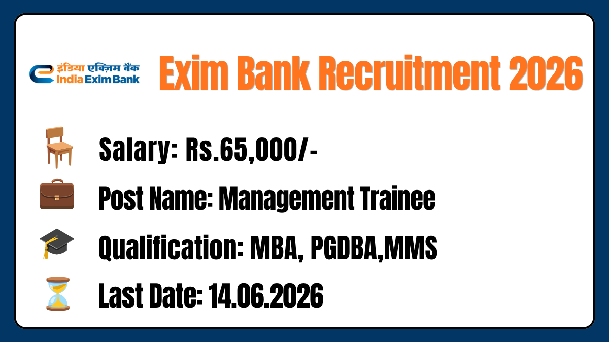 Exim Bank Recruitment 2026