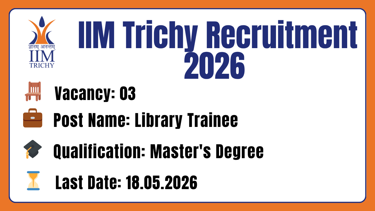IIM Trichy Recruitment 2026