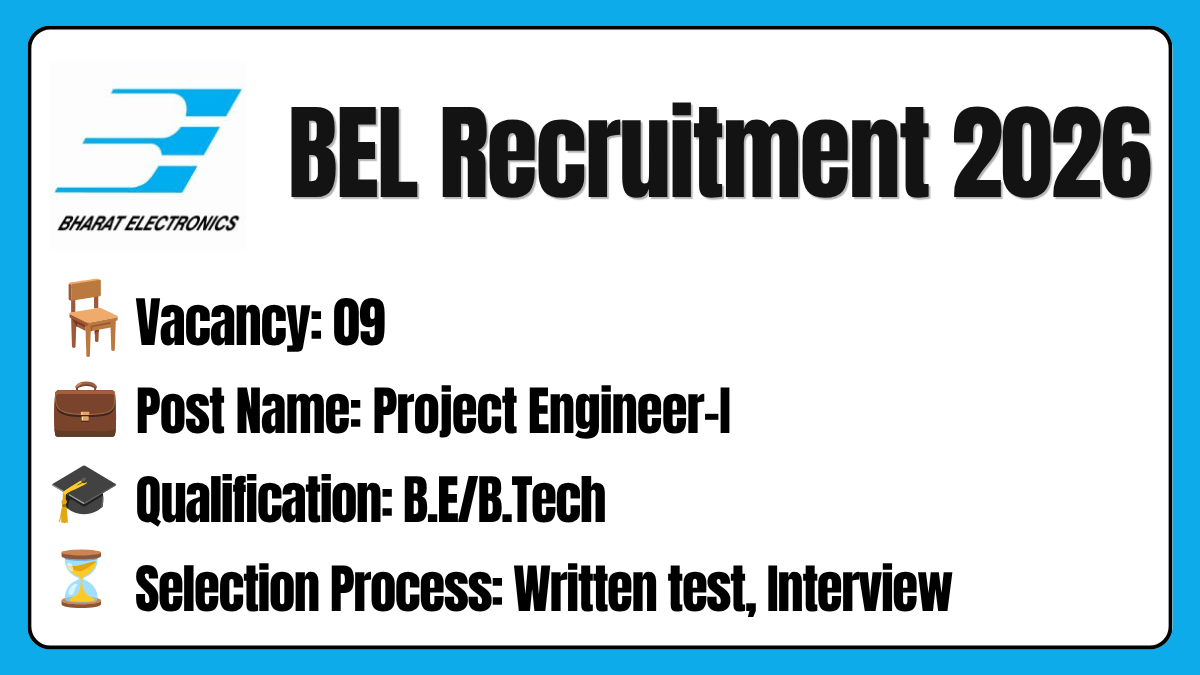 BEL Recruitment 2026