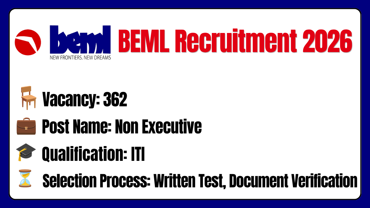 BEML Recruitment 2026