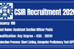 CSIR Recruitment 2026