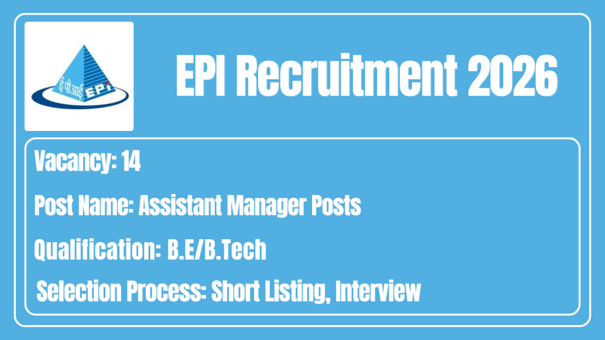 EPI Recruitment 2026